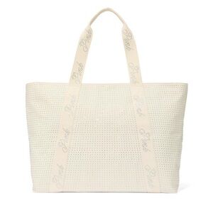 PINK Victoria's Secret Glittering Cream Tote